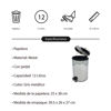 Imagen de Papelera de metal 12L con pedal, en caja