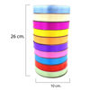 Imagen de Cinta de regalo lisa, 1.5cm ancho, pack x10 rollos de varios colores
