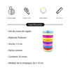 Imagen de Cinta de regalo lisa, 1.5cm ancho, pack x10 rollos de varios colores