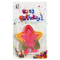 Imagen de Velita estrella N°0, en blister