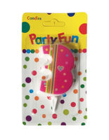 Imagen de Velita diseño color N°3, en blister