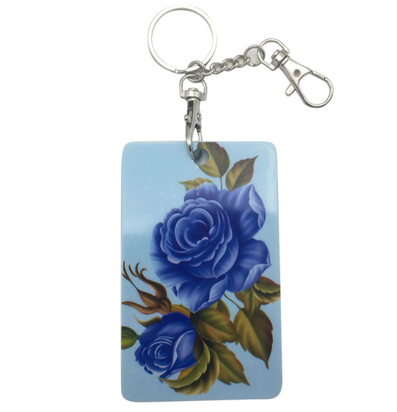 Imagen de Porta tarjetas de plástico, con llavero, ideal para tarjeta STM y cédula, diseños surtidos, PACKx12