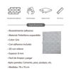 Imagen de Revestimiento adhesivo para pared, color PLATEADO