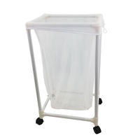 Imagen de Cesto organizador de ropa rectangular, desarmable, con ruedas, en caja