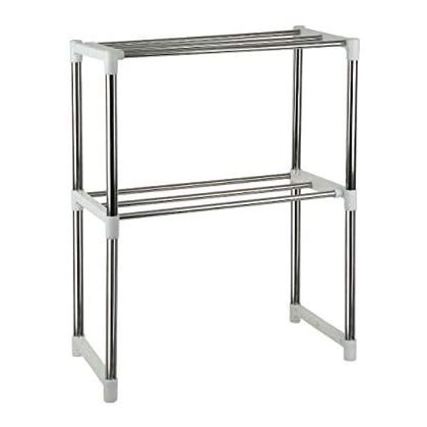 Imagen de Mueble organizador de metal, multiuso extensible, 2 estantes, en caja