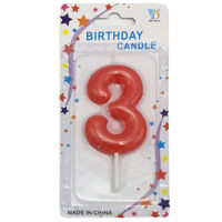 Imagen de Velita color Nº3, varios colores, CAJAx12