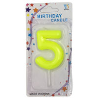 Imagen de Velita color Nº5, varios colores, CAJAx12