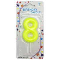 Imagen de Velita color Nº8, varios colores, CAJAx12