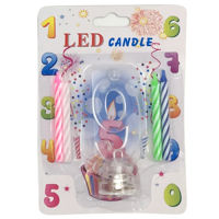 Imagen de Velita led con 4 velitas Nº9, en blister