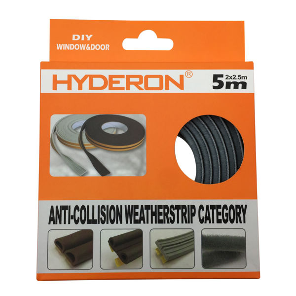 Imagen de Burlete autoadhesivo fino, con felpa, en caja, 500x0.5x0.6cm