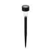 Imagen de Lámpara led pincho para jardín negro, recarga solar, CAJAx10
