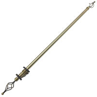 Imagen de Barrote extensible de hierro para cortina, con argollas, 1m a 2m, 3 colores en caja