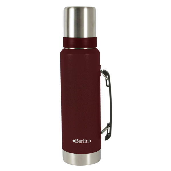 Imagen de Termo 1.2L acero BORDEAU pico cebador, base antideslizante, Berlina