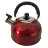 Imagen de Caldera de acero inoxidable 2.5L, mango combinado, en caja, rojo azul negro dorado plateado