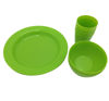Imagen de Platos, bowl y vasos de plástico, 12 piezas, en bolsa