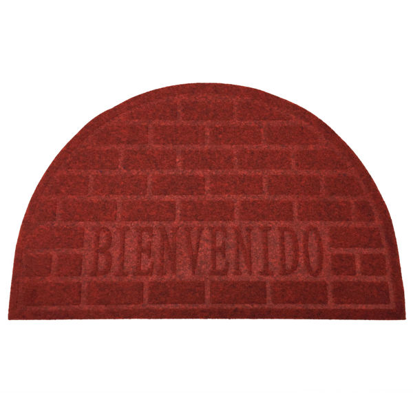 Imagen de Alfombra moquette, semicírculo Bienvenido, varios colores