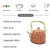 Imagen de Tetera de cerámica con colador, en caja, varios diseños