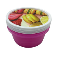 Imagen de Vianda recipiente de plástico x3, en bolsa, varios diseños