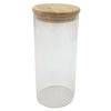 Imagen de Frasco de vidrio con tapa de bambú, 1100ml, en caja