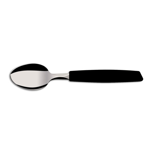 Imagen de Cubiertos cucharas de mesa x12 en bolsa acero inoxidable NEGRO, PIEMONTE MARTINAZZO