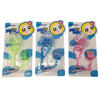 Imagen de Chupete con cadena y tapa, con clip diseño oso, en blister, varios colores