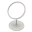 Imagen de Espejo móvil con pie 18cm, aro con luz, 28 led, recargable con cable USB, 3 colores, en caja