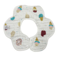 Imagen de Babero cuello de algodón, 6 capas, varios diseños, PACKx20