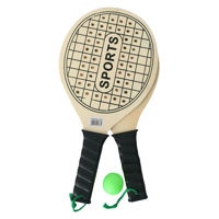 Imagen de Paletas para playa, de madera x2, con pelota, en red