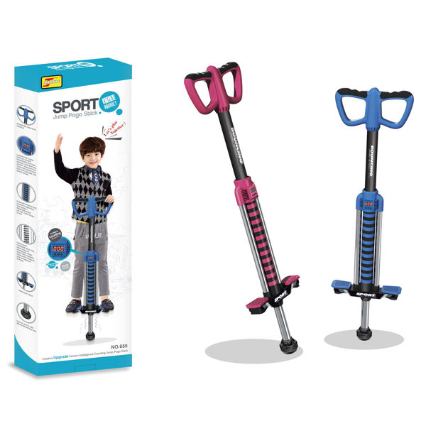 Imagen de Pogo de metal, con contador de saltos y música, 2AA en caja