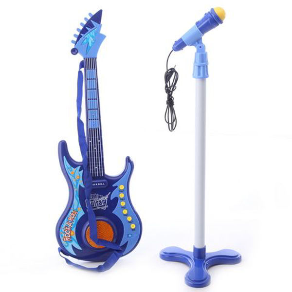 Imagen de Guitarra Electrica Y Micrófono De Pie