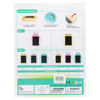 Imagen de Tablet LCD 8.5", con moldes para dibujar, varios colores, en caja