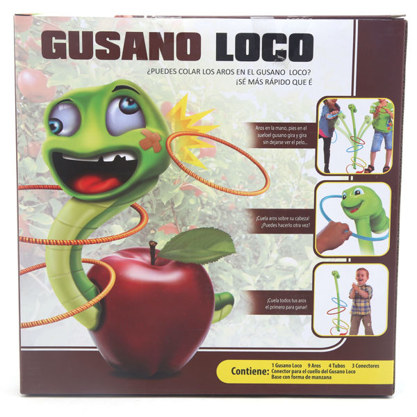Imagen de Gusano loco, juego de puntería para embocar aros, 2AA, en caja