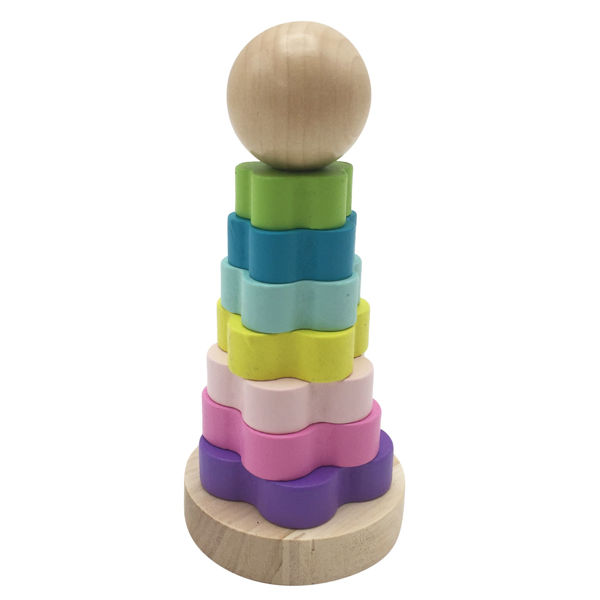 Imagen de Aros de encastre de madera x8, en caja