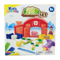 Imagen de Masa para modelar x6 rollos, con accesorios de granja, en caja