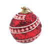 Imagen de Bolas navideñas x6 5cm, con diseño, en caja de mica