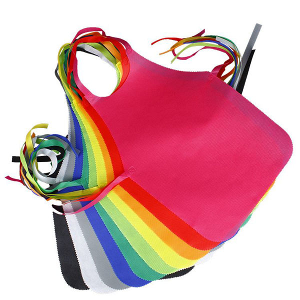 Imagen de Babero delantal de TNT en bolsa, varios colores