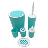 Imagen de Dispensador de jabón de plástico, con accesorios, 7 piezas en caja