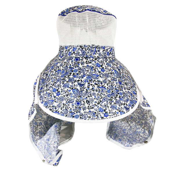Imagen de Sombrero estampado para dama, con protector de cuello desmontable