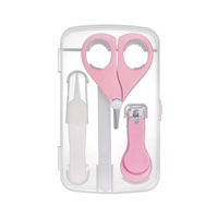 Imagen de Set manicuría para bebé, 4 accesorios, en caja de plástico, 2 colores