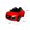 Imagen de Auto a batería ROJO, 6V con control remoto, con luces y sonido, auxiliar de auriculares, en caja