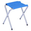 Imagen de Banco 2 patas plegables de metal y PVC, en bolsa, varios colores