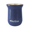 Imagen de Mate alto 260ml Berlina AZUL, doble pared de acero inoxidable en caja