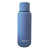 Imagen de Termo 1L sin asa color AZUL, pico cebador, base antideslizante, Berlina