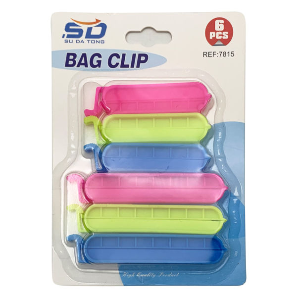 Imagen de Clips cierra bolsas x6, en blister