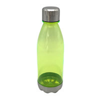 Imagen de Botella deportiva de plástico, base metal boca ancha, con correa, 650ml,  varios colores