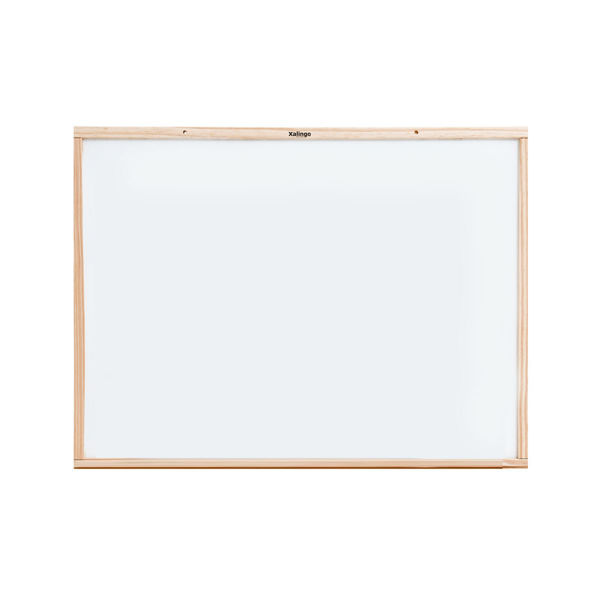 Imagen de Pizarra blanca 70x50cm, marco de madera, XALINGO