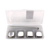Imagen de Cubito de acero inoxidable para enfriar x4 y pinza, en caja plástica