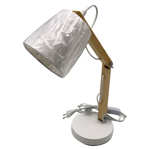 Imagen de Lámpara articulada de madera BLANCO, en caja