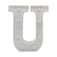 Imagen de Lámpara led letra U 7 led, 2AA