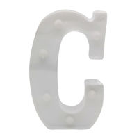 Imagen de Lámpara led letra C 7 led, 2AA
